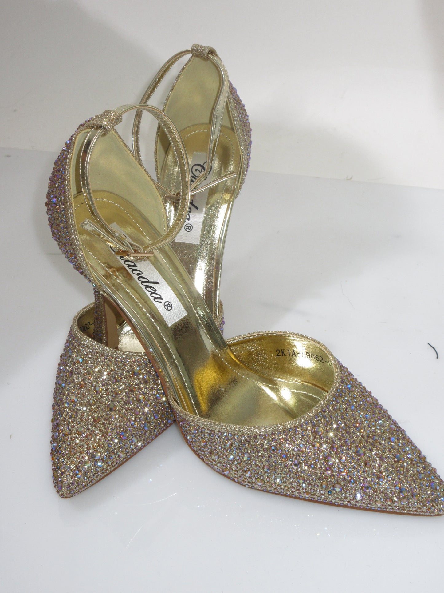 Tacchi Swarovski oro e argento