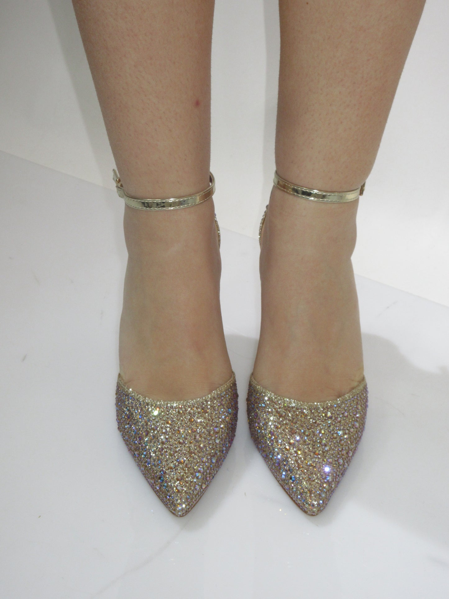 Tacchi Swarovski oro e argento