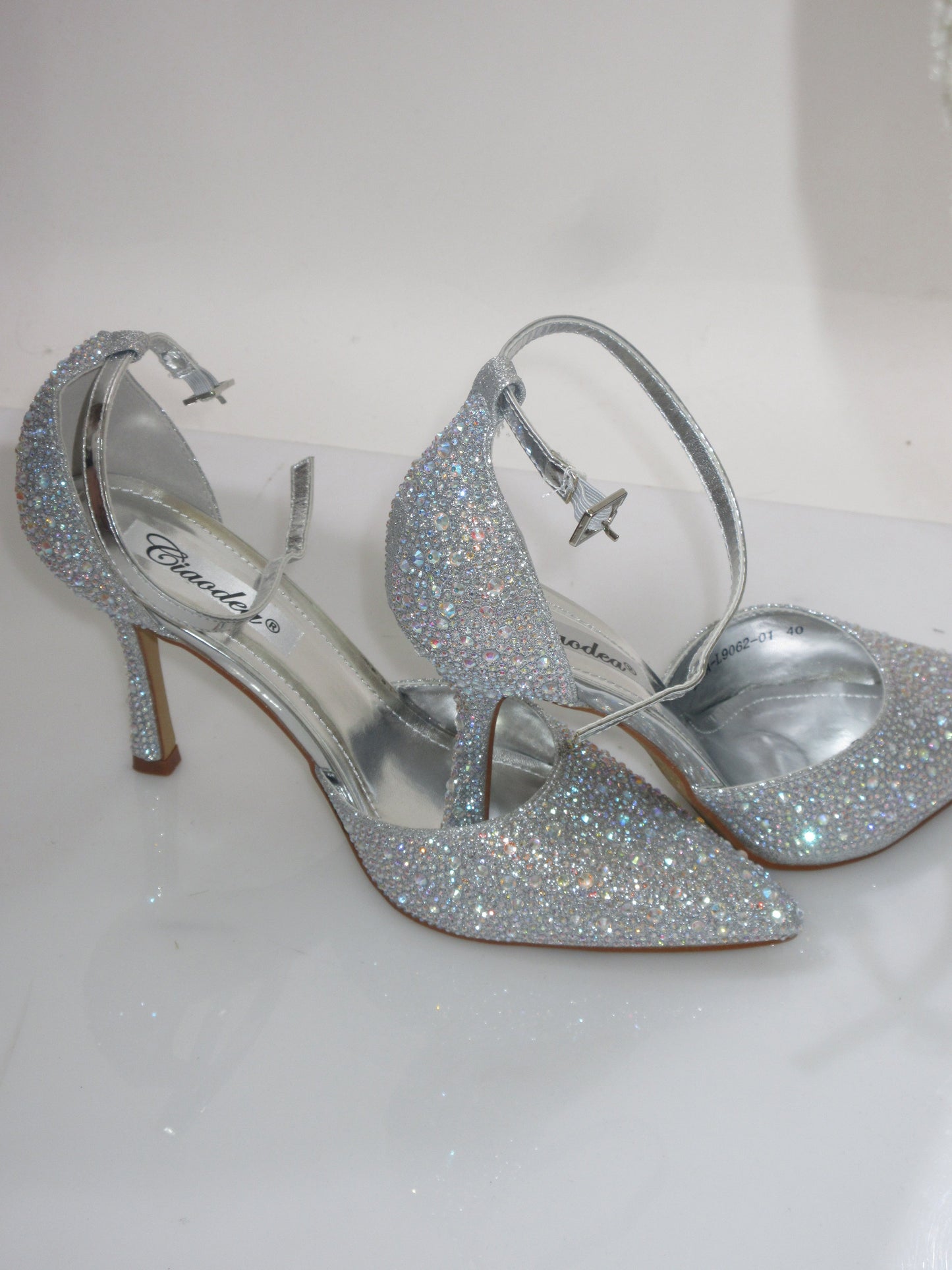 Tacchi Swarovski oro e argento
