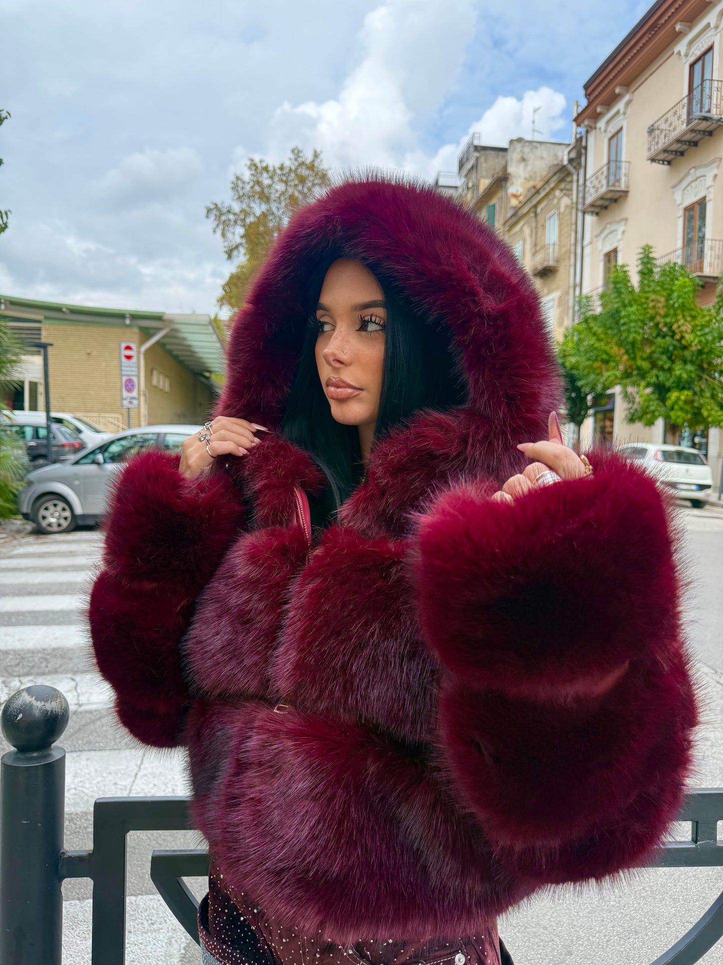 Pelliccia Cotton Bordeaux