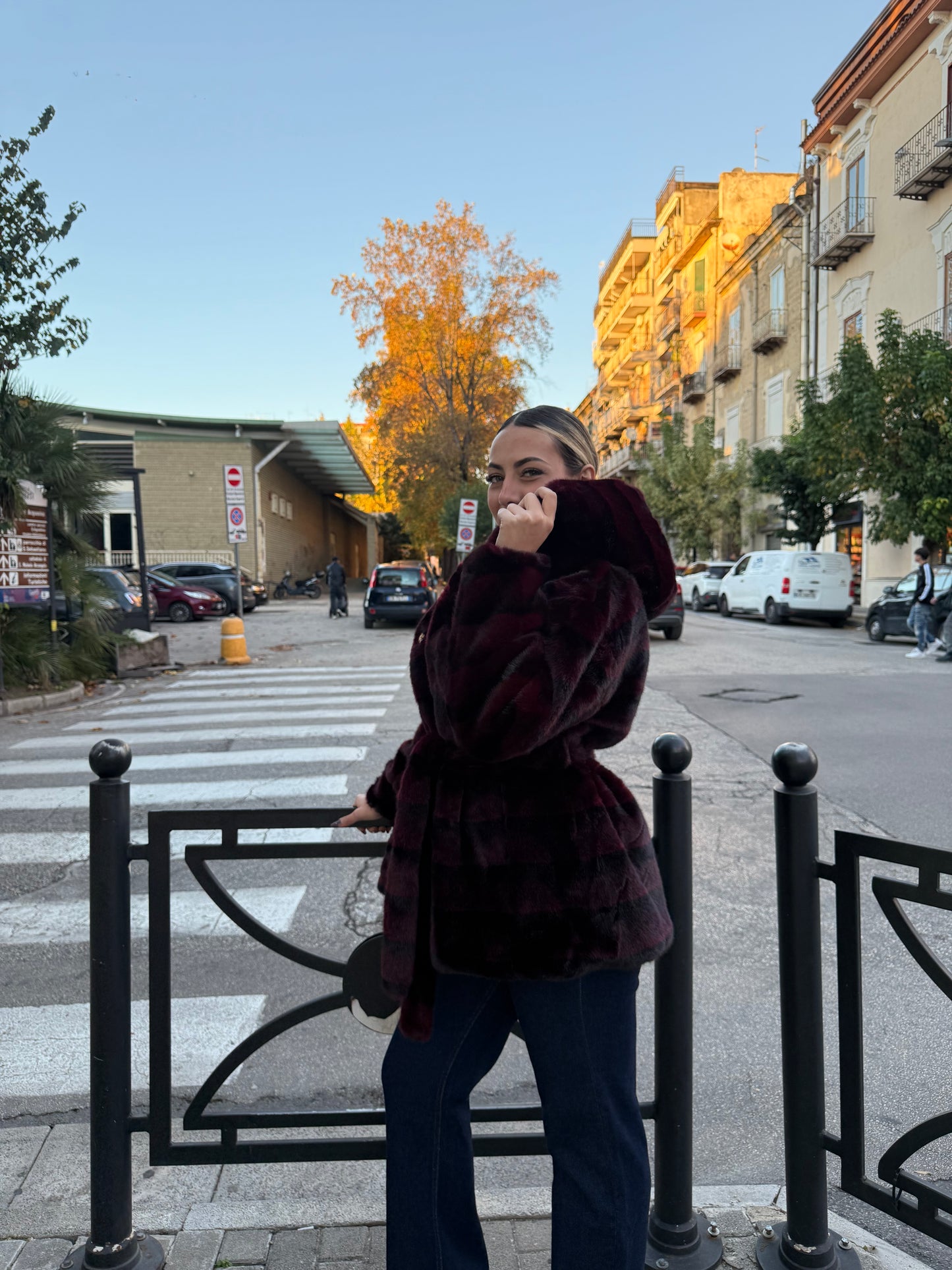 Pelliccia Soraya Bordeaux