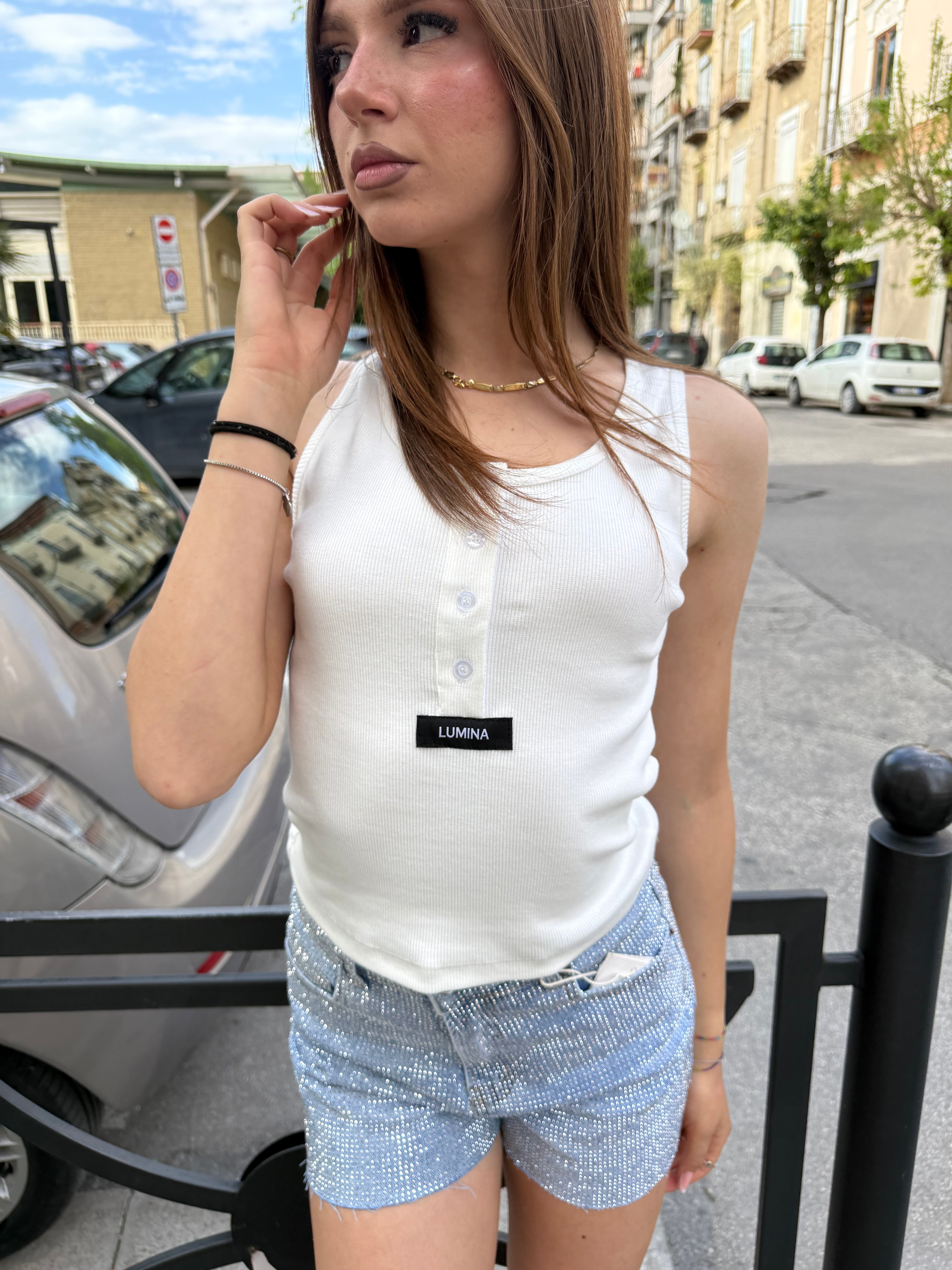 Canotta Lumina Buttons