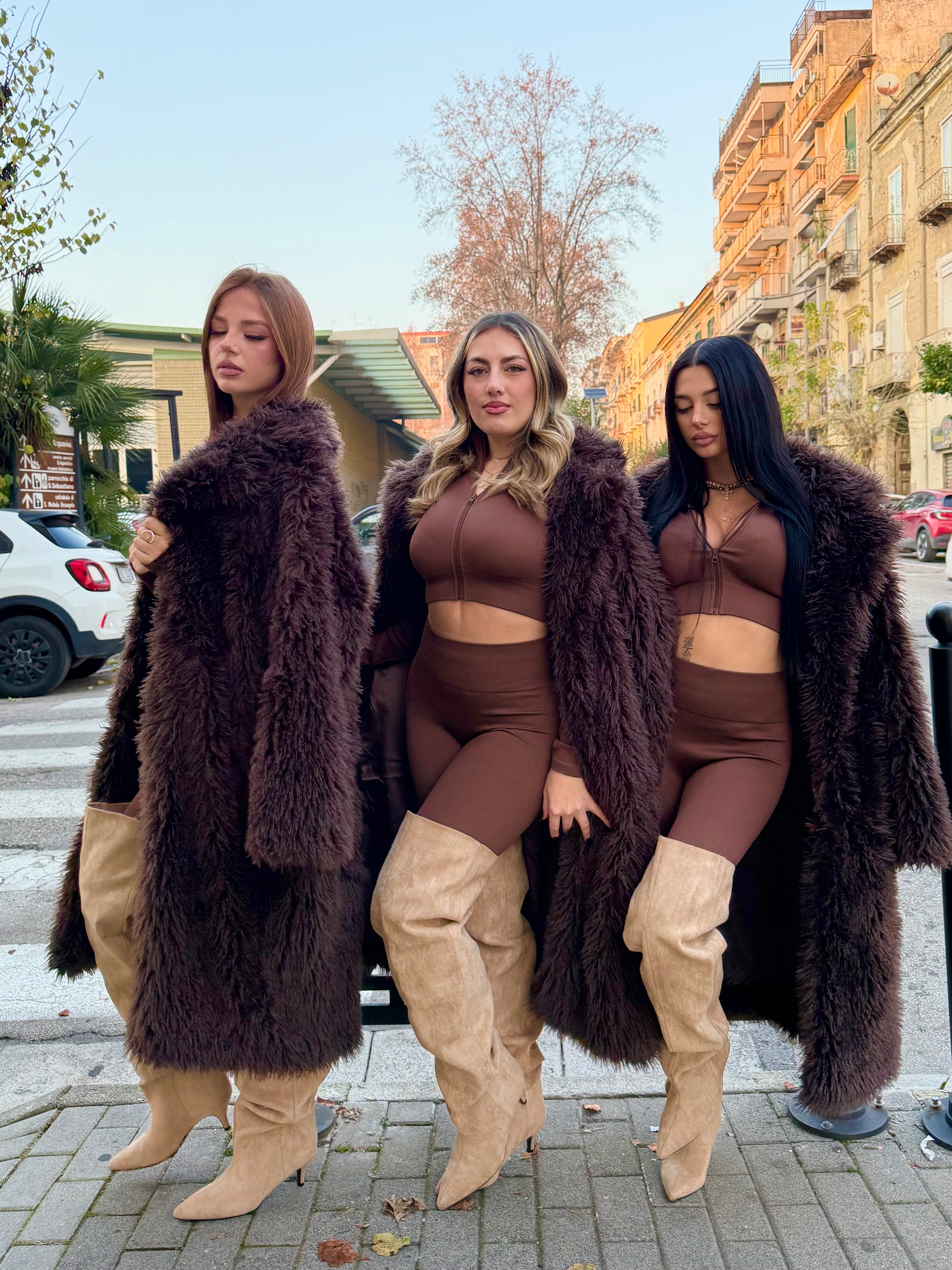 Pelliccia Camilla Marrone