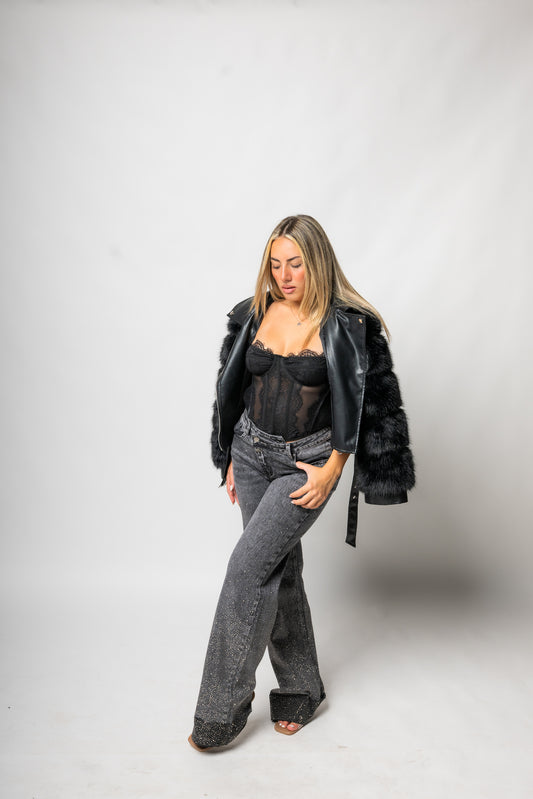 Pelliccia Lolita Nera
