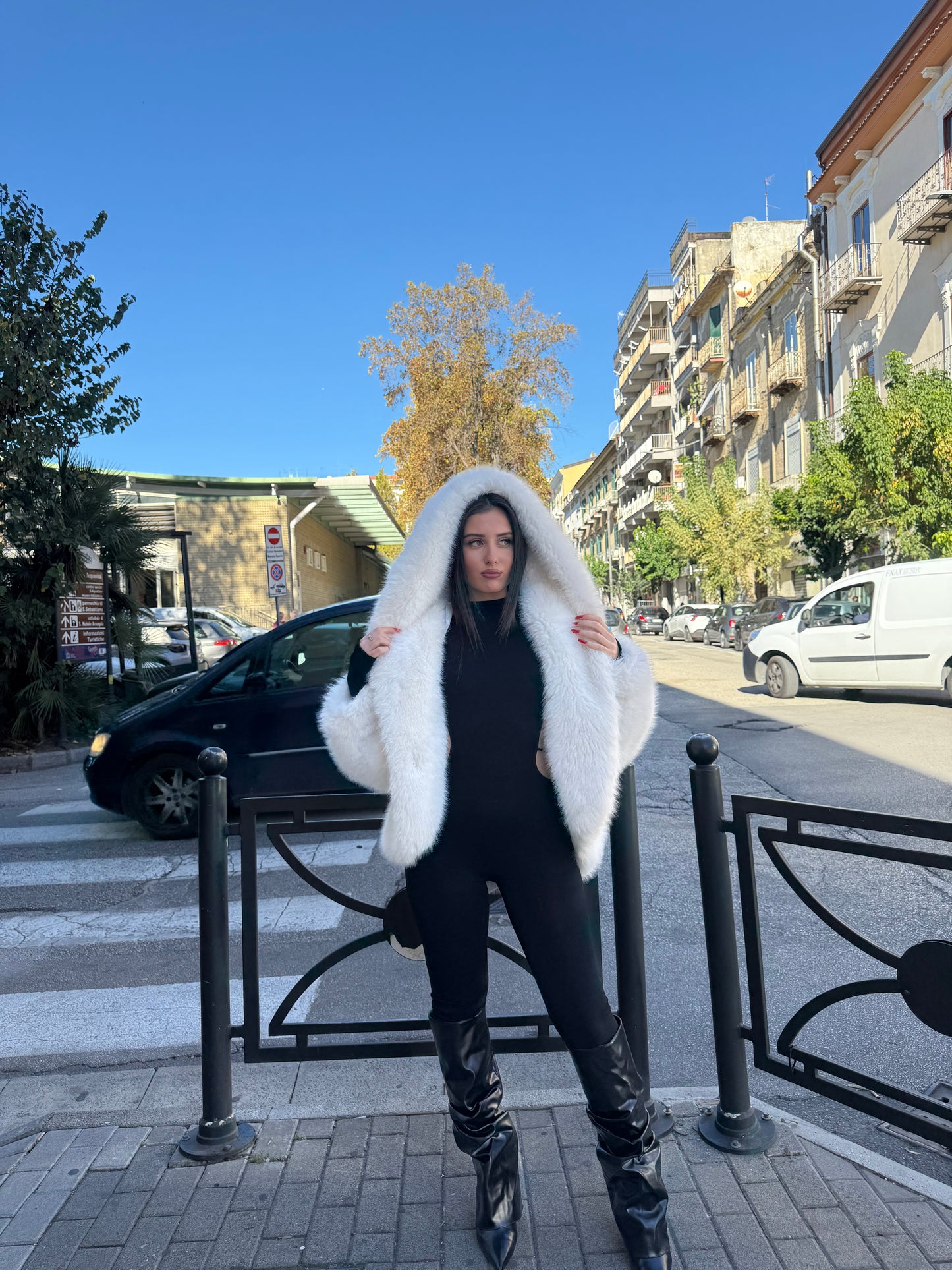 Pelliccia Ecofur bianca