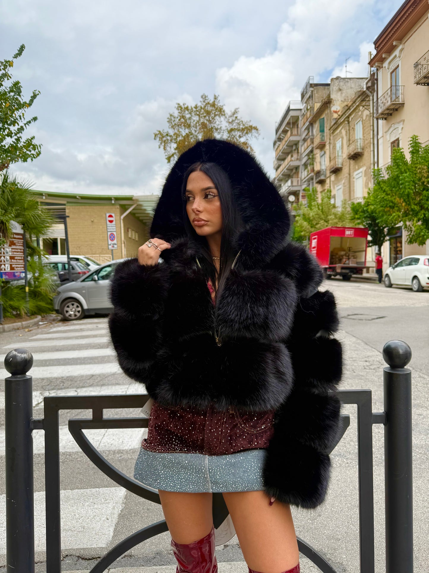 Pelliccia Cotton Nera