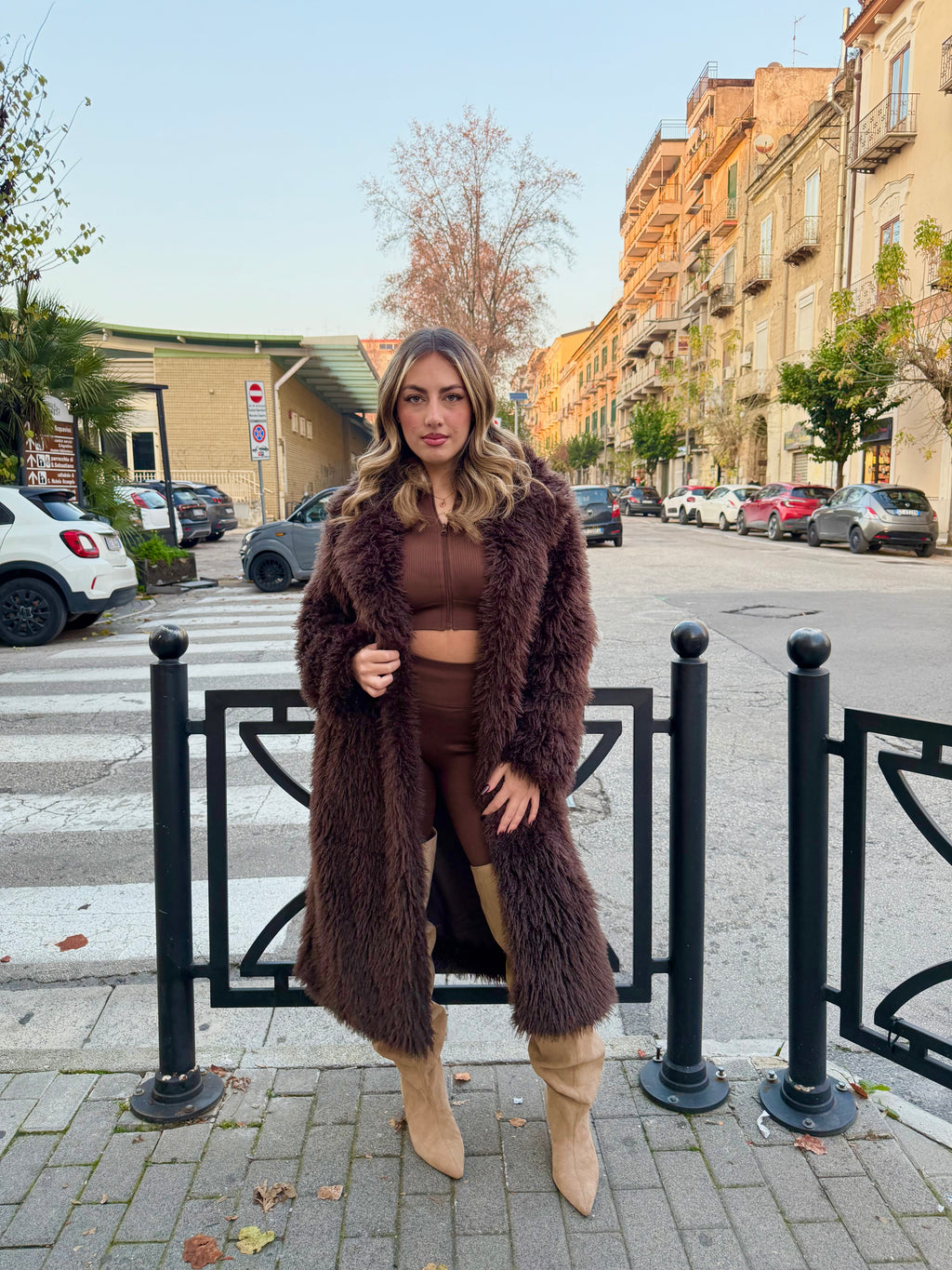 Pelliccia Camilla Marrone