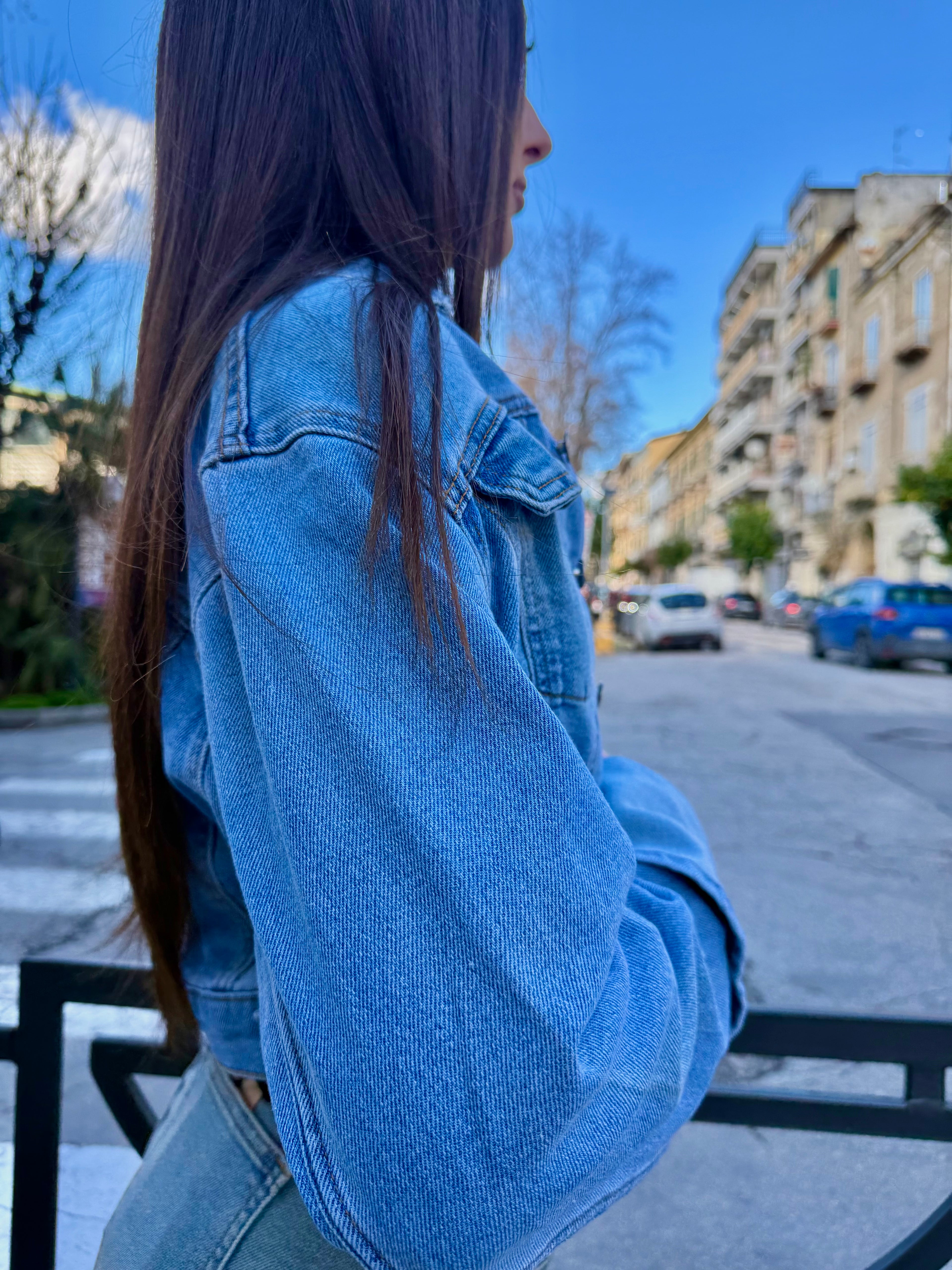 Giubbino jeans denim