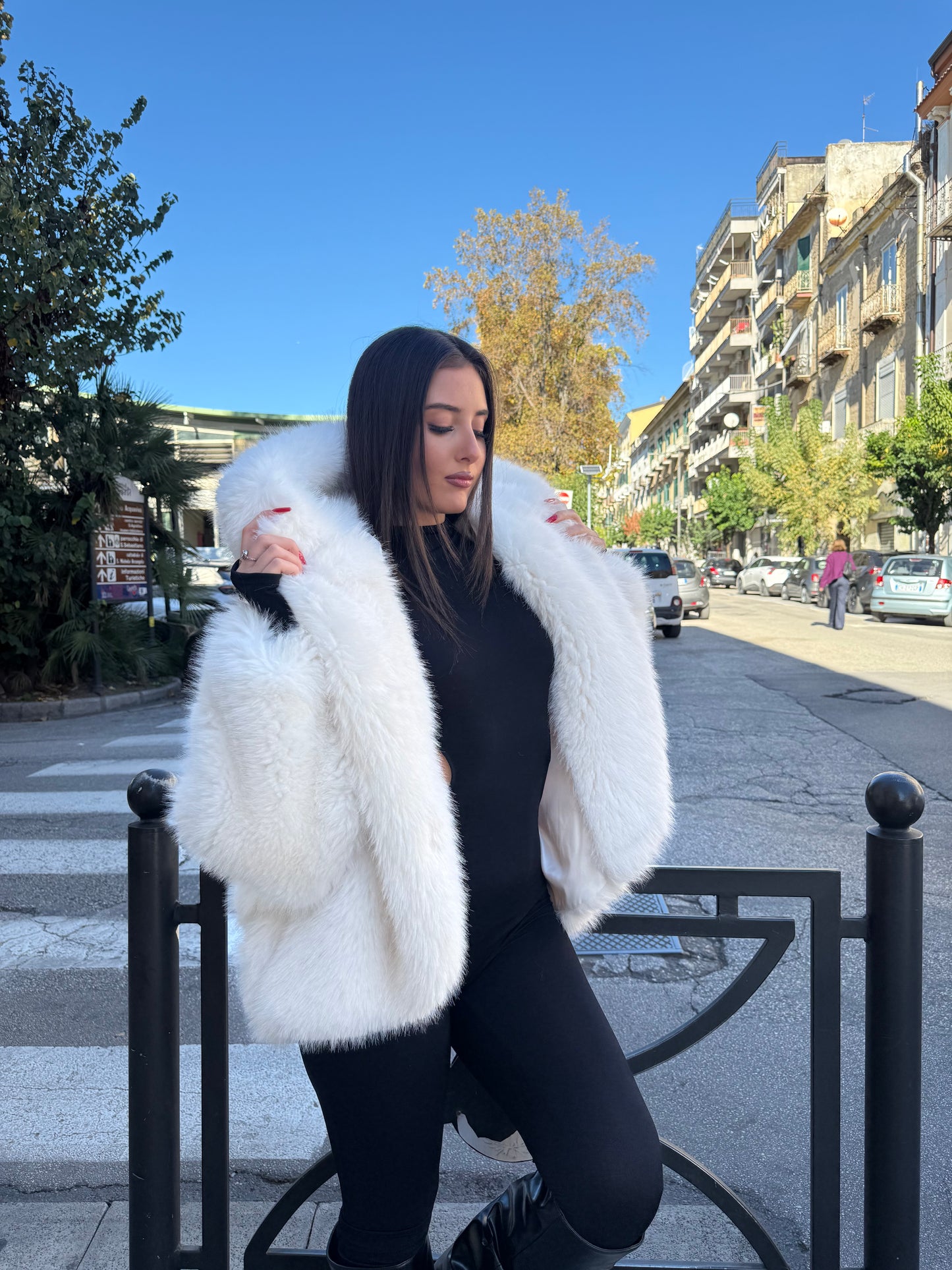 Pelliccia Ecofur bianca