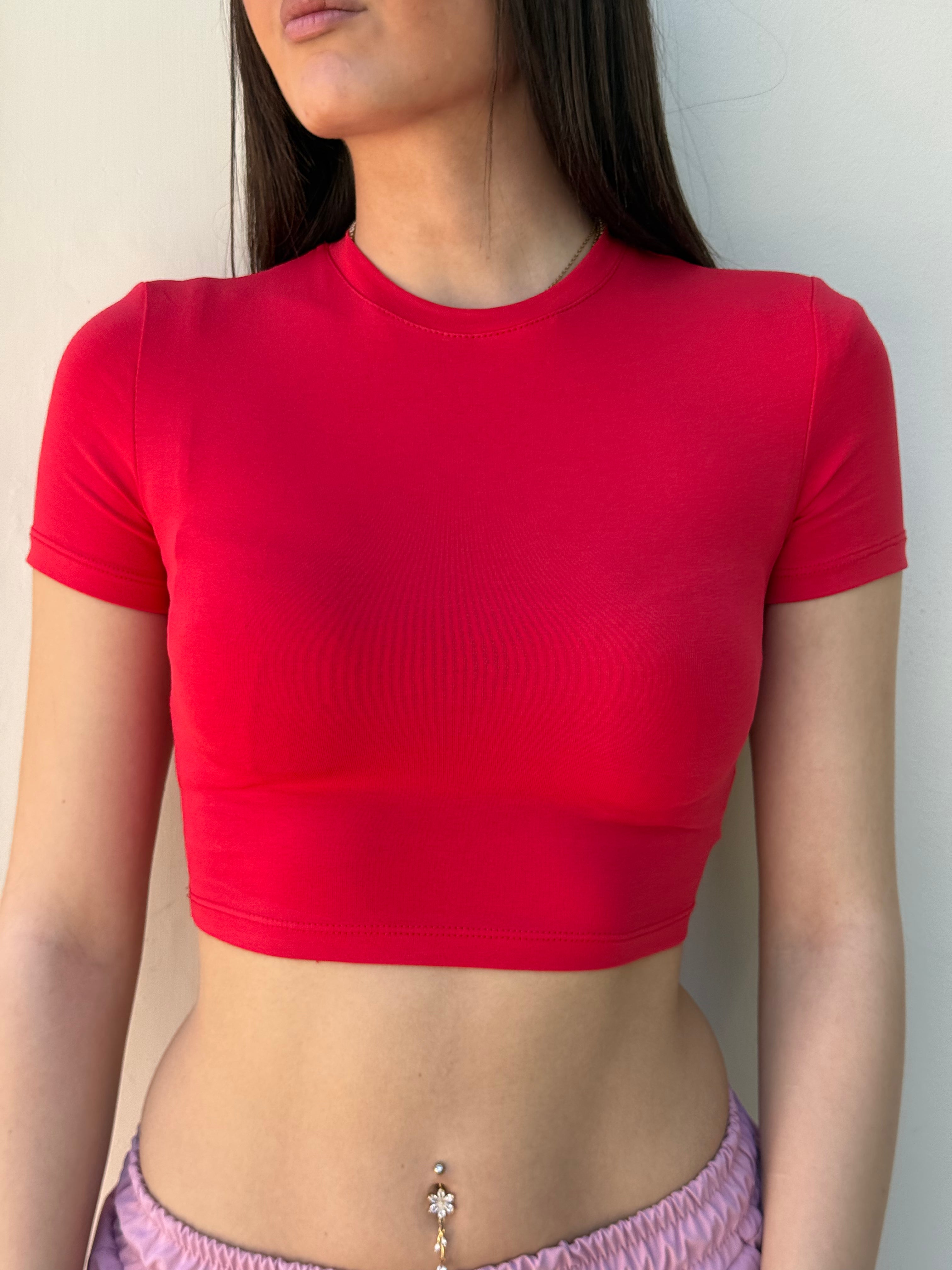 Maglia Manica Corta Crop Lumina