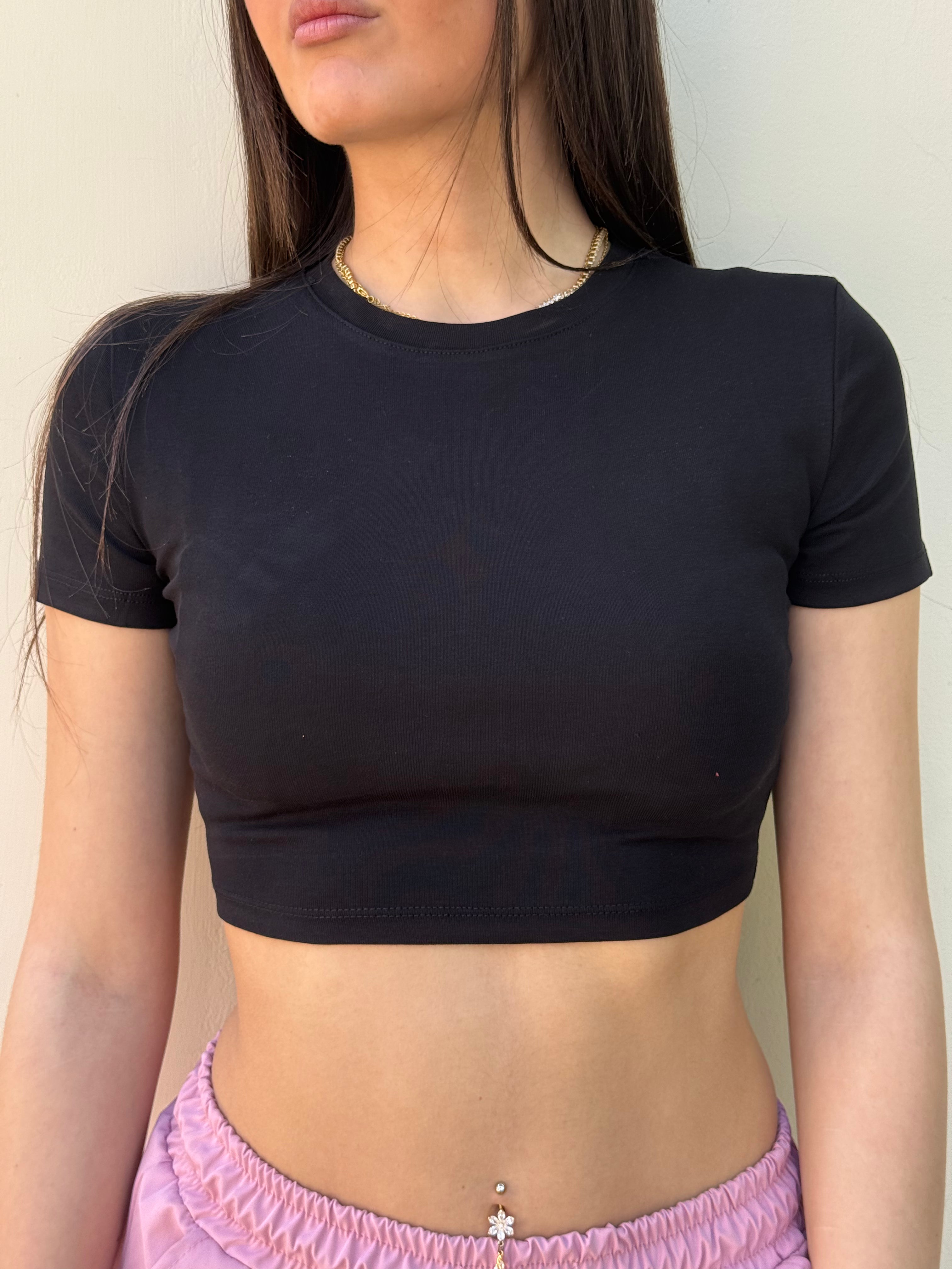 Maglia Manica Corta Crop Lumina