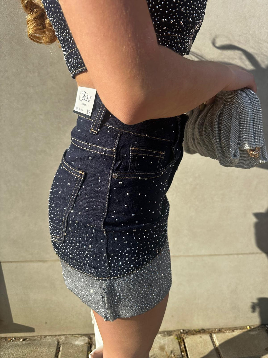 Gonna denim dark shine