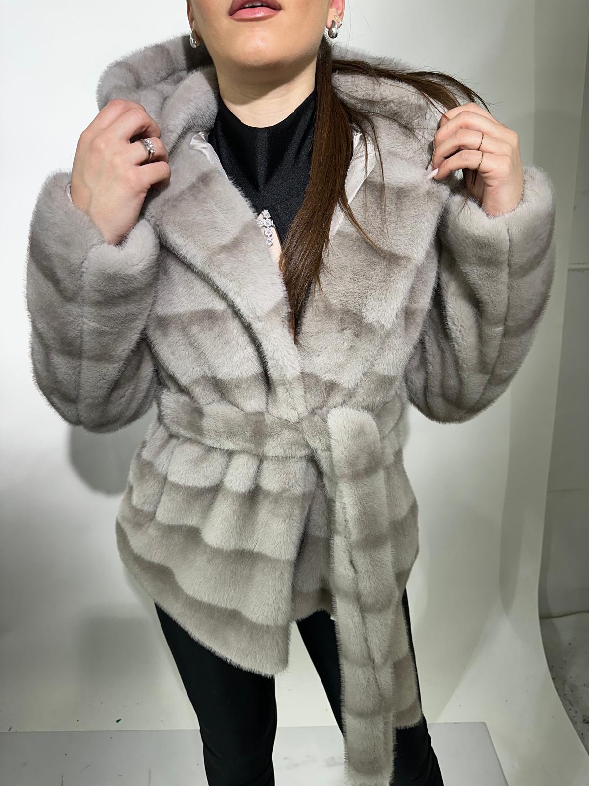 Pelliccia  Soraya grigia