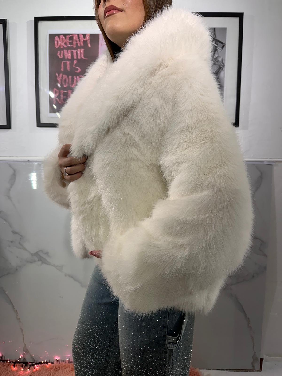 Pelliccia Ecofur bianca