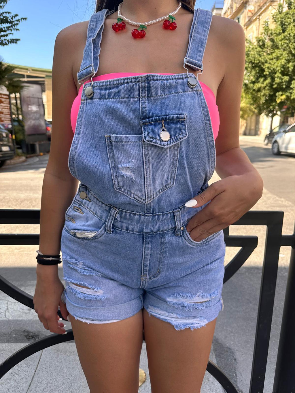 Salopette bretelline