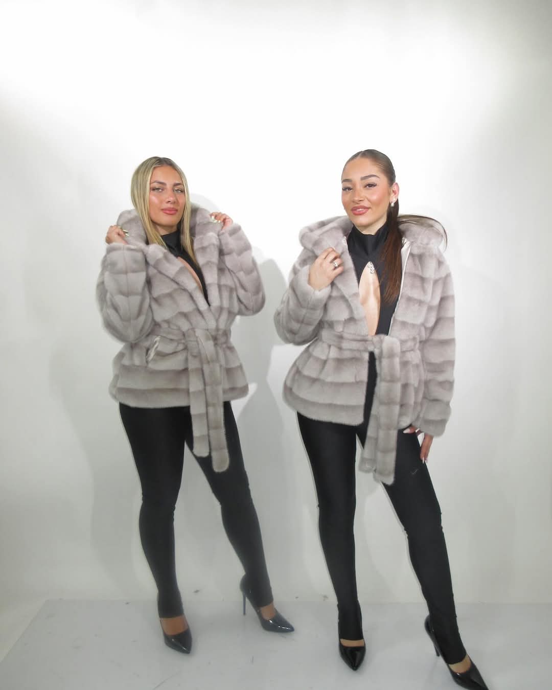 Pelliccia  Soraya grigia