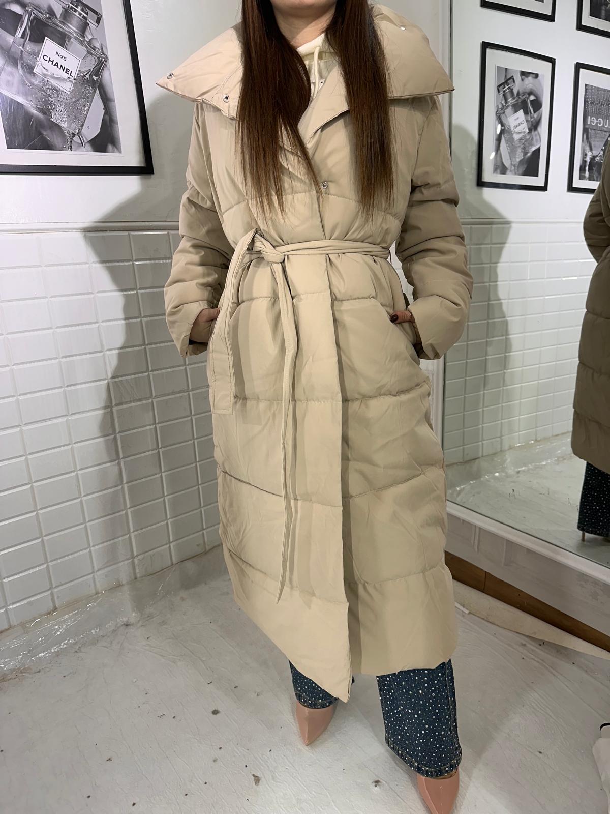 Giubbino lungo beige