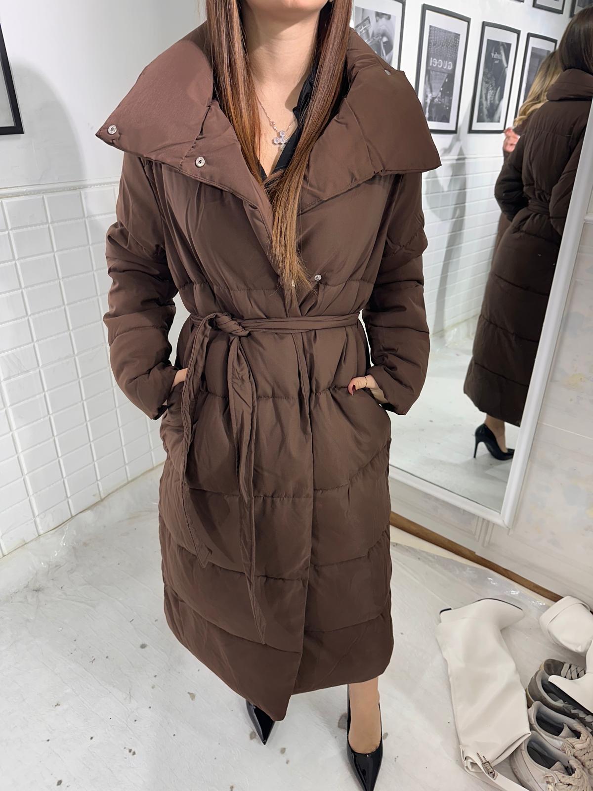 Giubbino lungo marrone