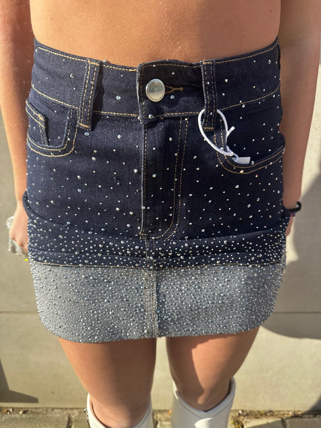 Gonna denim dark shine