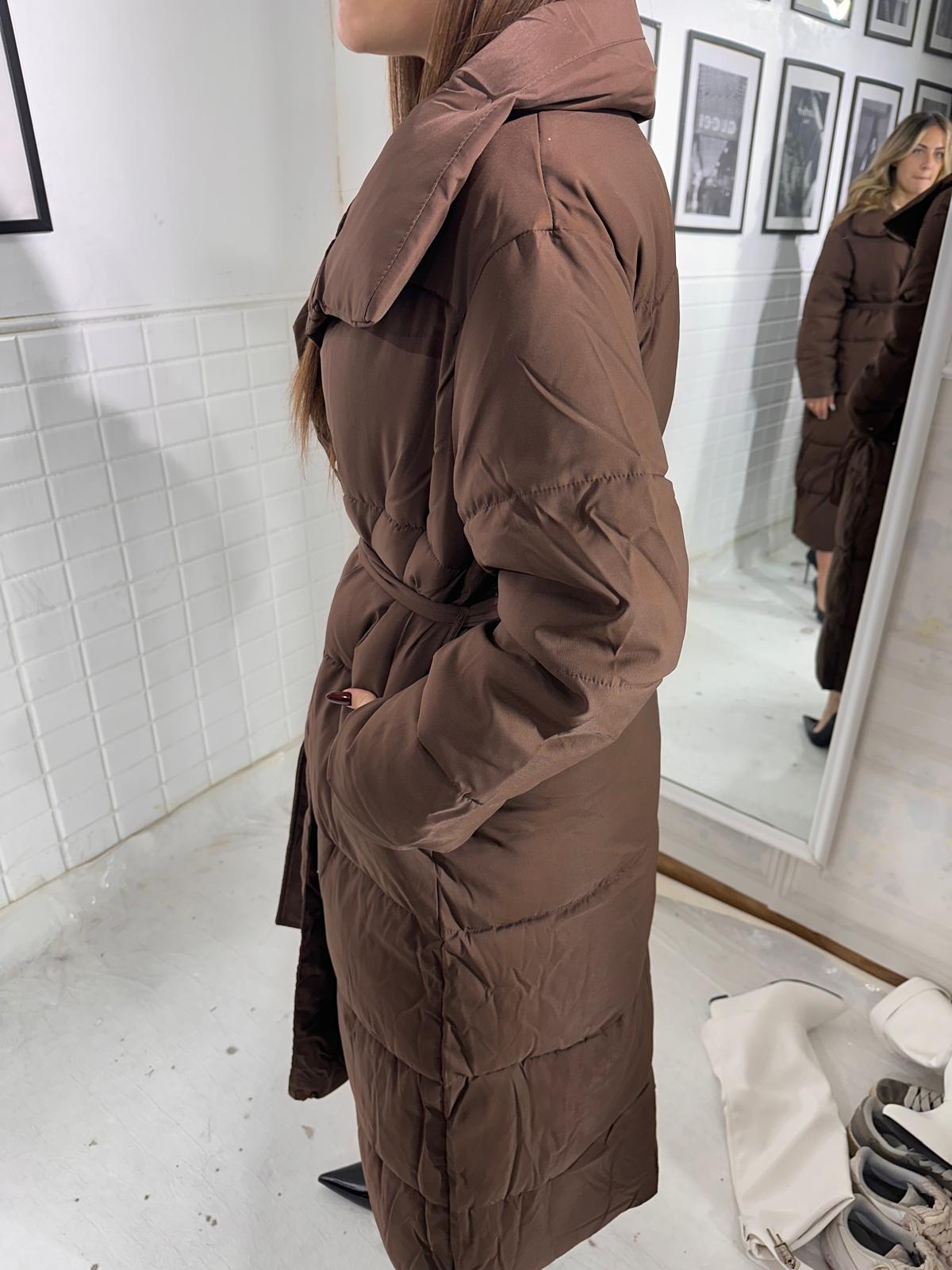 Giubbino lungo marrone