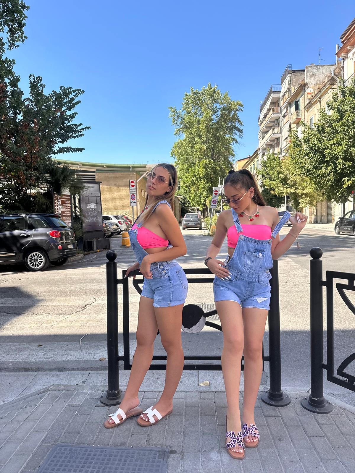 Salopette bretelline